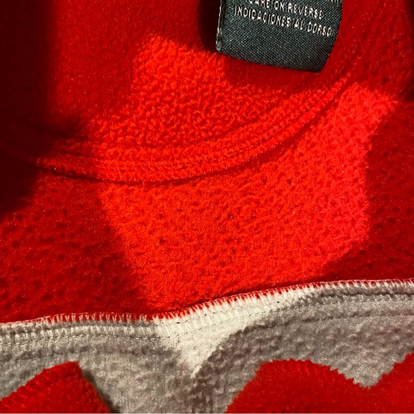 Ohio State Shirt Men’s Small Red Gray Embroidered 1/4 Zip Spellout - Picture 5 of 6